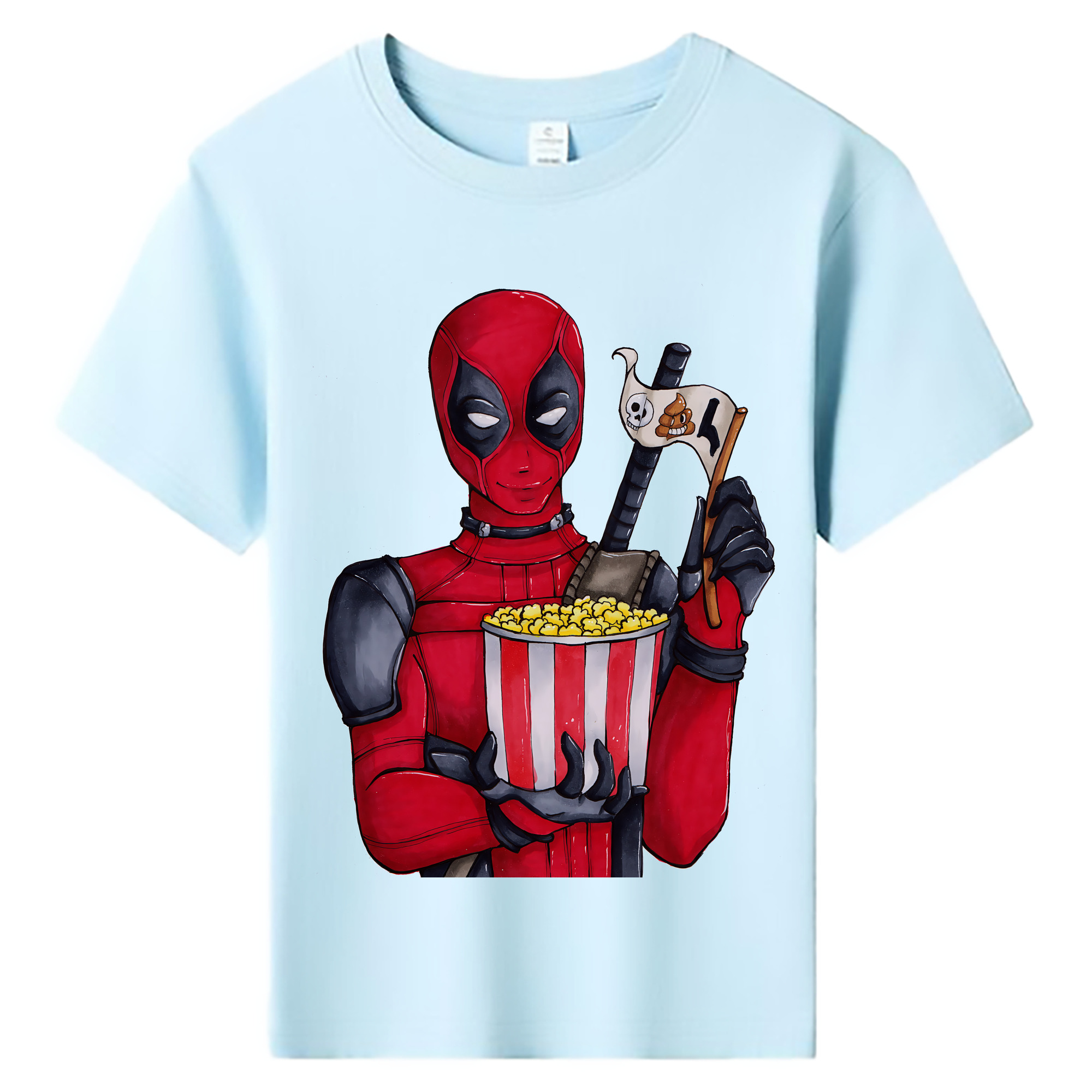 （画像用） Deadpool デッドプール 綿100％キッズTシャツ（フロントプリント）